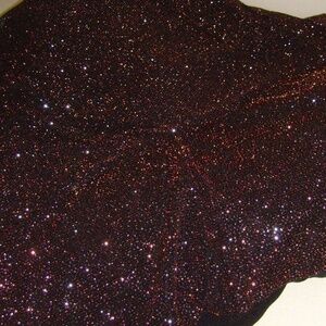 Black and Glittery Cooper Color Evening Gown Fabric 7.5 Yards